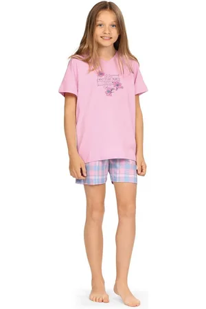 Comtessa Schlafanzug Comte Kids (Set, 2 tlg., Set) Mädchen Schlafanzug Pyjama Shorty Kurzarm Pastell Baumwolle - Verkäufer: chic4home