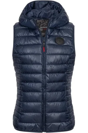 Geographical Norway Steppweste Stepp weste Kapuze Übergangs Herbst Winter Weste Windbreaker - Verkäufer: fashion-victim-style