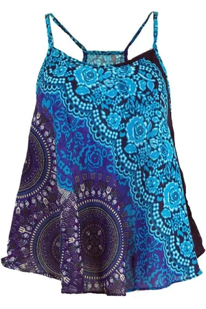 GURU-SHOP T-Shirt Boho Trägertop, Sommertop, Damentop, Strandtop.. alternative Bekleidung, Festival, Hippie, Ethno Style - Verkäufer: