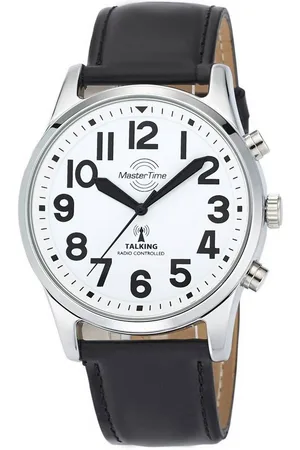 Master Time Funkuhr Sprechende Funkuhr MTGA-10690-60L, Armbanduhr, Quarzuhr, Herrenuhr