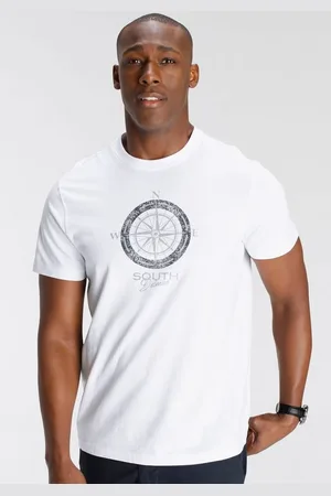 DELMAO T-Shirt Kurzarm, bedruckt, Rundhals, aus Baumwolle