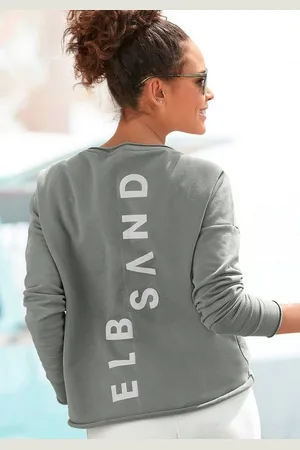 ELBSAND Sweatshirt Raina mit Logoprint am Rücken, sportlich-casual