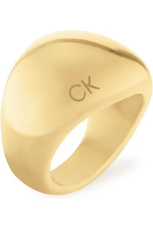 Calvin Klein Fingerring Schmuck Edelstahl Fingerring Damenring SCULPTURAL