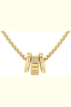 Calvin Klein Kette mit Anhänger Schmuck Edelstahl Halsschmuck Halskette Venezianerkette TIMELESS