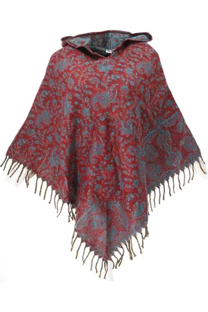 GURU-SHOP Langjacke Ethno, Hippie Poncho mit langer Zipfelkapuze -.. - Verkäufer: