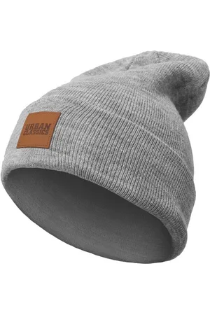 Urban classics Beanie Unisex Synthetic Leatherpatch Long Beanie (1-St)