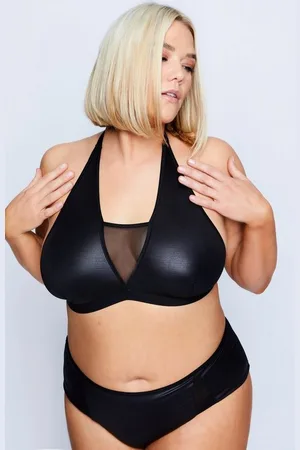 Ulla Popken Bustier Bustier Mesh-Einsatz Wetlook - Verkäufer: Popken Fashion Group