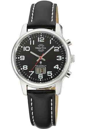 Master Time Funkuhr Super Power MTLA-10819-22L, Armbanduhr, Quarzuhr, Damenuhr, Datum, Leuchtzeiger