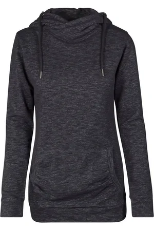 Urban classics Rundhalspullover Damen Ladies Slub Terry High Neck Hoody (1-tlg)