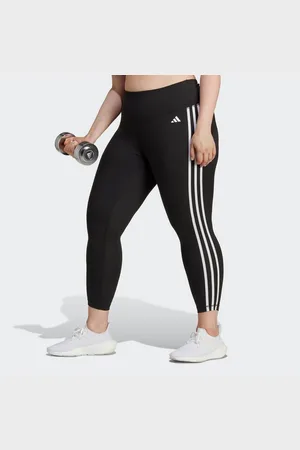 adidas Trainingstights TRAIN ESSENTIALS 3-STREIFEN HIGH-WAISTED – GROSSE GRÖSSEN (1-tlg)