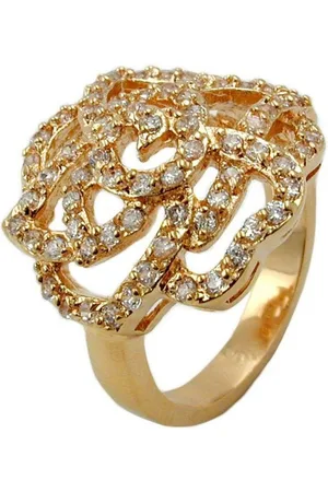 GALLAY Fingerring mit weißen Zirkonias mit 3 Mikron vergoldet Ringgröße 56 (1-tlg) - Verkäufer: Cats Collection