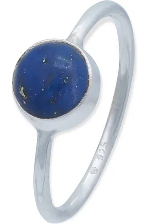 mantraroma Silberring SAMA rund aus 925 Silber mit Lapis Lazuli (Ring mit Schmuckbeutel), Damenring aus 925er Silber - Verkäufer: