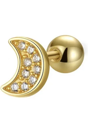 Karisma Nasenpiercing Labret/Lippe Medusa Ohrpiercing Tragus Helix Piercing Ohrring HLE214, Mond 1,2mm Stärke 8mm Edelstahlsteg - Verkäufer: Schmuck