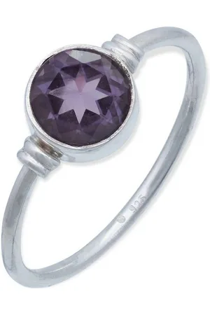 mantraroma Silberring TOLU aus 925 Silber mit Amethyst facettiert (Ring mit Schmuckbeutel), Damenring aus 925er Silber - Verkäufer: