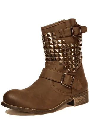 Jumex Damen Westernstiefel Stiefel Damenboots Nieten W201 Westernstiefel - Verkäufer: GUGGEN Mountain
