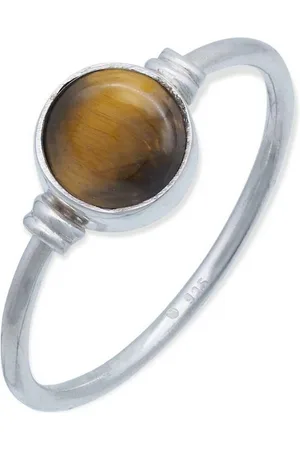 mantraroma Silberring TOLU aus 925 Silber mit Tigerauge (Ring mit Schmuckbeutel), Damenring aus 925er Silber - Verkäufer: