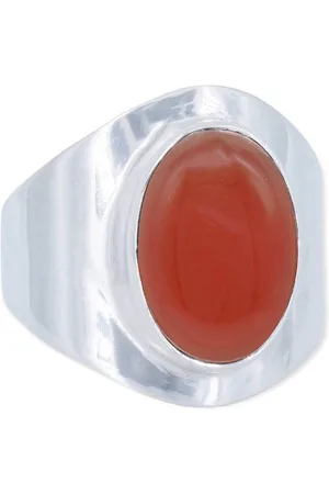 mantraroma Silberring RAHMAT aus 925 Silber mit Karneol (Ring mit Schmuckbeutel), Damenring aus 925er Silber - Verkäufer: