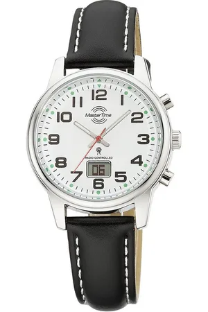 Master Time Funkuhr Super Power MTLA-10817-12L, Armbanduhr, Quarzuhr, Damenuhr, Datum, Leuchtzeiger