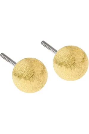 ERNSTES Paar Ohrstecker Kugel Ohrstecker Edelstahl goldfarben, geschliffen - Verkäufer: Schmuck-Uhren-Trends
