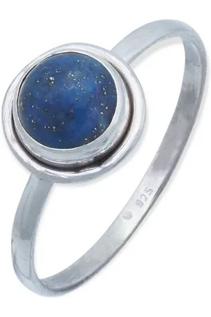 mantraroma Silberring HULETTI aus 925 Silber mit Lapis Lazuli (Ring mit Schmuckbeutel), Damenring aus 925er Silber - Verkäufer:
