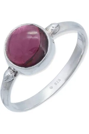 mantraroma Silberring HANA aus 925 Silber mit Granat (Ring mit Schmuckbeutel), Damenring aus 925er Silber - Verkäufer:
