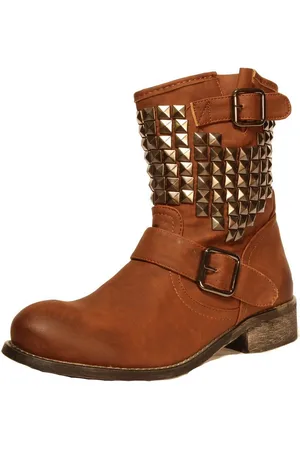 Jumex Damen Westernstiefel Stiefel Damenboots Nieten W201 Westernstiefel - Verkäufer: GUGGEN Mountain