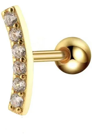 Karisma Nasenpiercing Labret/Lippe Medusa Ohrpiercing Tragus Helix Piercing Ohrring HLE69, 1,2mm Stärke 8mm Edelstahlsteg - Verkäufer: Schmuck