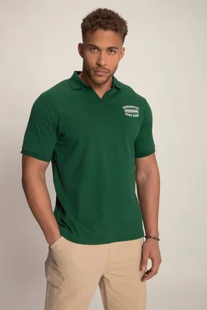 STHUGE Poloshirt Poloshirt Jersey Halbarm V-Ausschnitt - Verkäufer: Popken Fashion Group