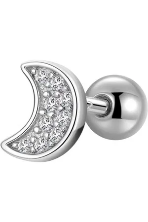 Karisma Nasenpiercing Labret/Lippe Medusa Ohrpiercing Tragus Helix Piercing Ohrring HLE214, Mond 1,2mm Stärke 8mm Edelstahlsteg - Verkäufer: Schmuck