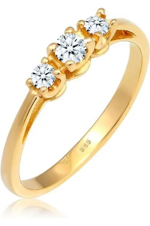 Elli DIAMONDS Verlobungsring Diamant Weiß Brillantschliff (0.023 ct) 585 Gelbgold - Verkäufer: JULIE & GRACE GmbH