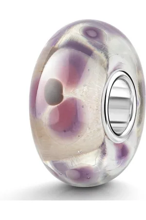 Materia Bead Glasperle Blumen Blüten Lila 978, 925 Sterling Silber Hülse - Verkäufer: Schmuck