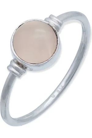 mantraroma Silberring TOLU aus 925 Silber mit Rosenquarz (Ring mit Schmuckbeutel), Damenring aus 925er Silber - Verkäufer: