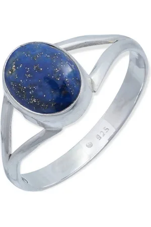 mantraroma Silberring HARDIN aus 925 Silber mit Lapis Lazuli (Ring mit Schmuckbeutel), Damenring aus 925er Silber - Verkäufer: