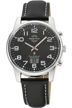 Master Time Funkuhr Super Power, MTGA-10816-21L, Armbanduhr, Quarzuhr, Herrenuhr, Datum, Leuchtzeiger
