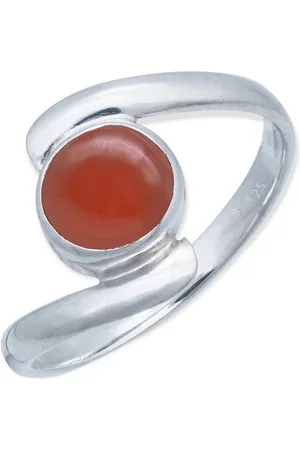 mantraroma Silberring SAMAYA aus 925 Silber mit Karneol (Ring mit Schmuckbeutel), Damenring aus 925er Silber - Verkäufer: