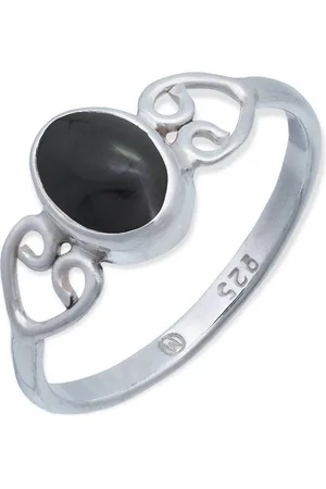 mantraroma Silberring ORITI aus 925 Silber mit Onyx (Ring mit Schmuckbeutel), Damenring aus 925er Silber - Verkäufer: