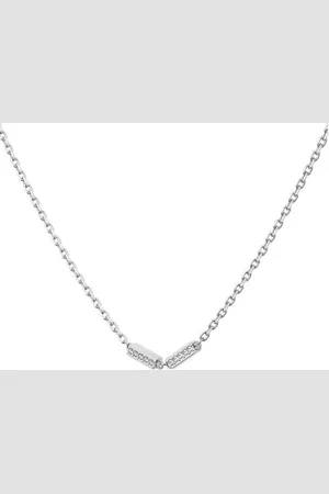 HUGO BOSS Kette ohne Anhänger Schmuck Edelstahl Halsschmuck Ankerkette LARIA, mit Glasstein