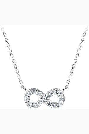 ALEXANDER YORK Kette mit Anhänger INFINITY ZIRKONIA, 2-tlg. (Kette mit Anhänger), 925 Sterling Silber, Silberschmuck - Verkäufer: