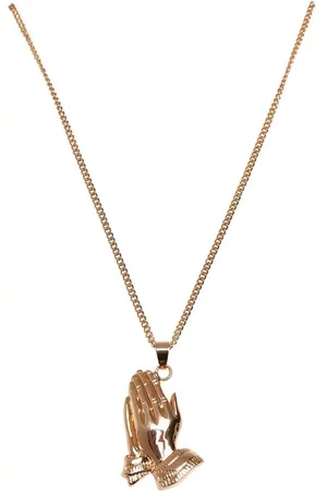 Urban classics Edelstahlkette Unisex Pray Hands Necklace