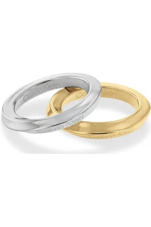 Calvin Klein Fingerring Schmuck Edelstahl Fingerring Damenring SCULPTURAL (Set, 2-tlg)