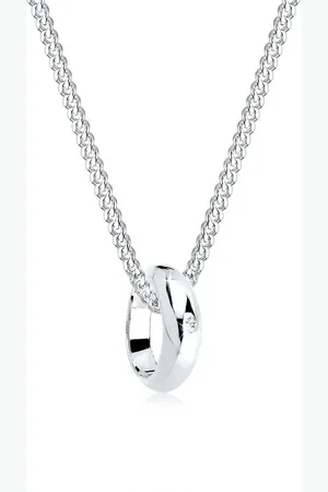 Elli DIAMONDS Kette mit Anhänger Diamant Brillantschliff (0.005 ct) 925 Sterling Silber - Verkäufer: JULIE & GRACE GmbH