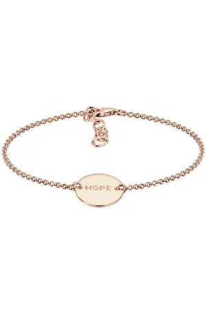 Elli Armband Hope-Schriftzug 925 Sterling Silber vergoldet, Hope-Schriftzug - Verkäufer: JULIE & GRACE GmbH