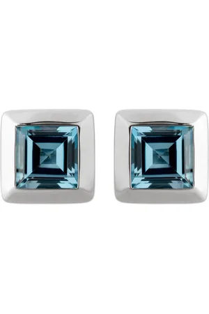 Orolino Paar Ohrstecker Gold 585 mit 2x Blautopas (beh) London Blue