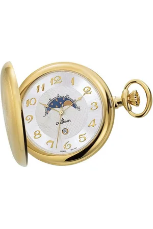 DUGENA Taschenuhr Herren-Taschenuhr 4460306-1 Savonette, Quarz, Edelstahl, inkl. Kette - Verkäufer: Selva Technik GmbH