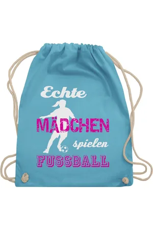 Shirtracer Turnbeutel Echte Mädchen spielen Fußball, Fussball EM 2024 - Verkäufer: