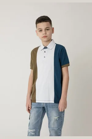 Gulliver Poloshirt mit trendigem Color-Blocking-Print