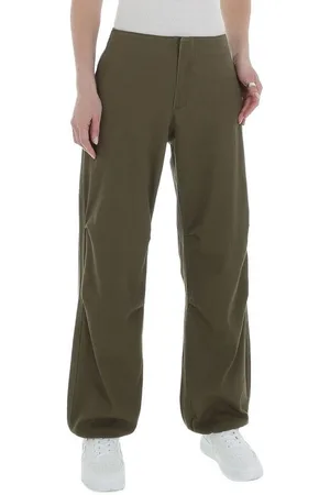 Ital-Design Stoffhose Damen Freizeit Stoffhose in Khaki - Verkäufer:
