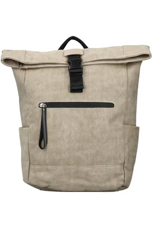 Rieker Cityrucksack Leinen, Freizeitrucksack mit viel Stauraum