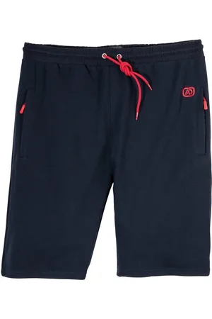 Adamo Jogg-Bermudas kurze Jogginghose Übergröße navy gerippt - Verkäufer: bigtex