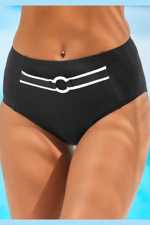 vivance collection Highwaist-Bikini-Hose Lorena mit kontrastfarbenem Piping